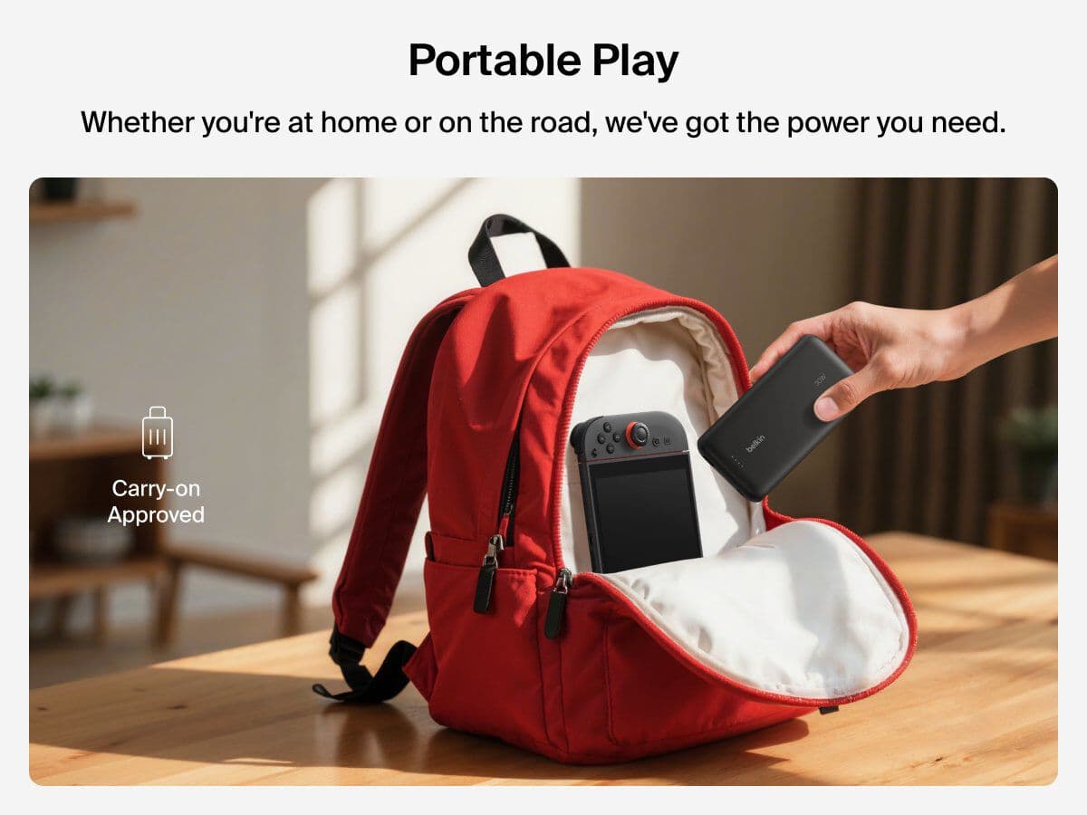 Belkin Power Bank 20.000 mAh — Nintendo Switch 2 - 3