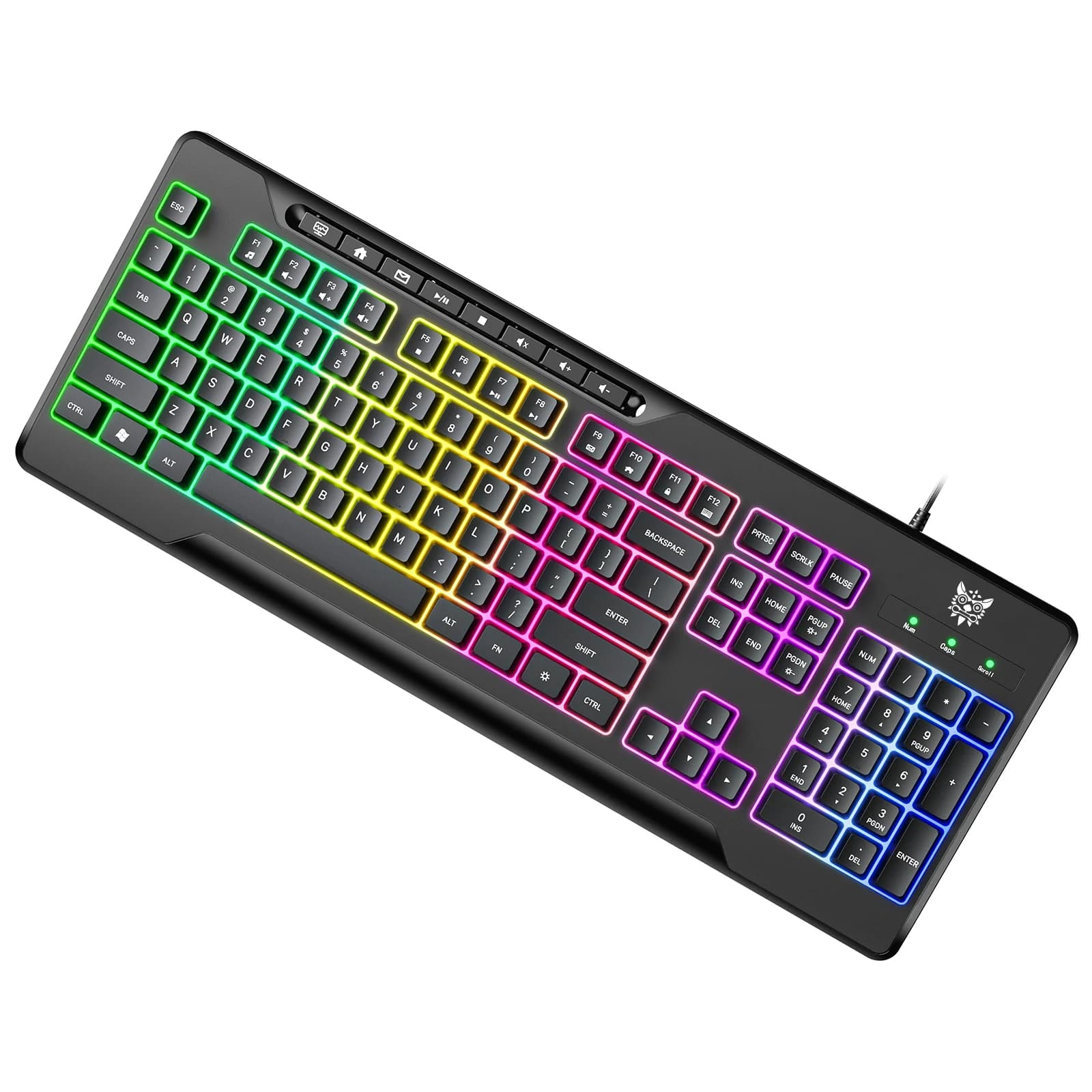 Teclado ONIKUMA G32 — Membrana Multicolor 104 Teclas - 1