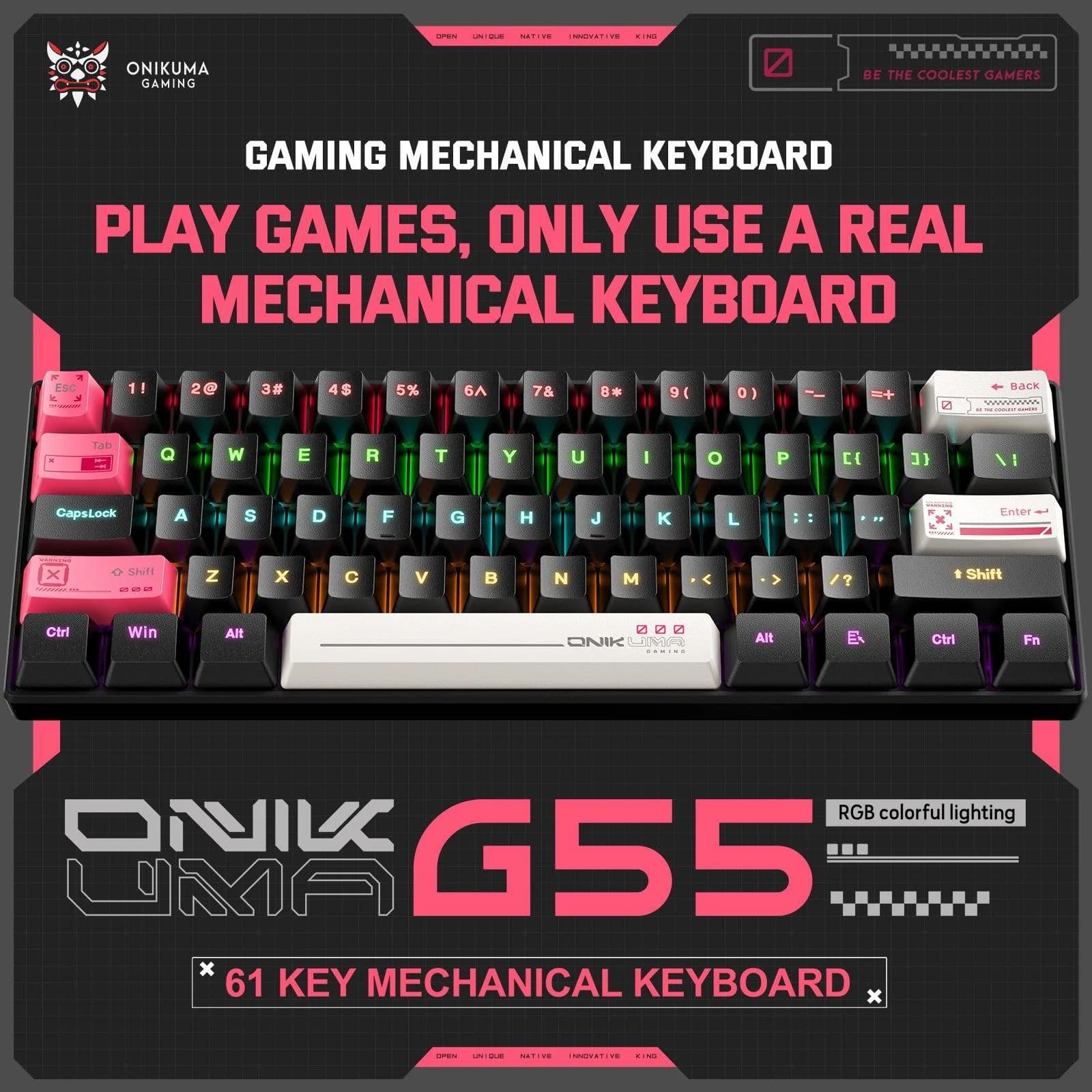 Teclado ONIKUMA G55 — Sensación Mecánica - 2