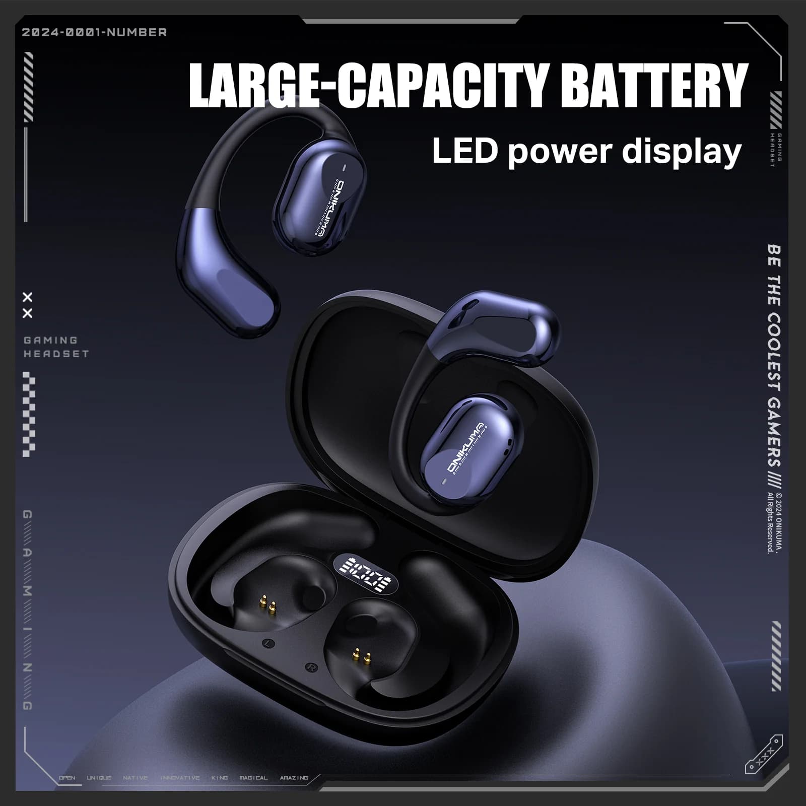 Auriculares ONIKUMA T209 — TWS BT 5.4 - 3