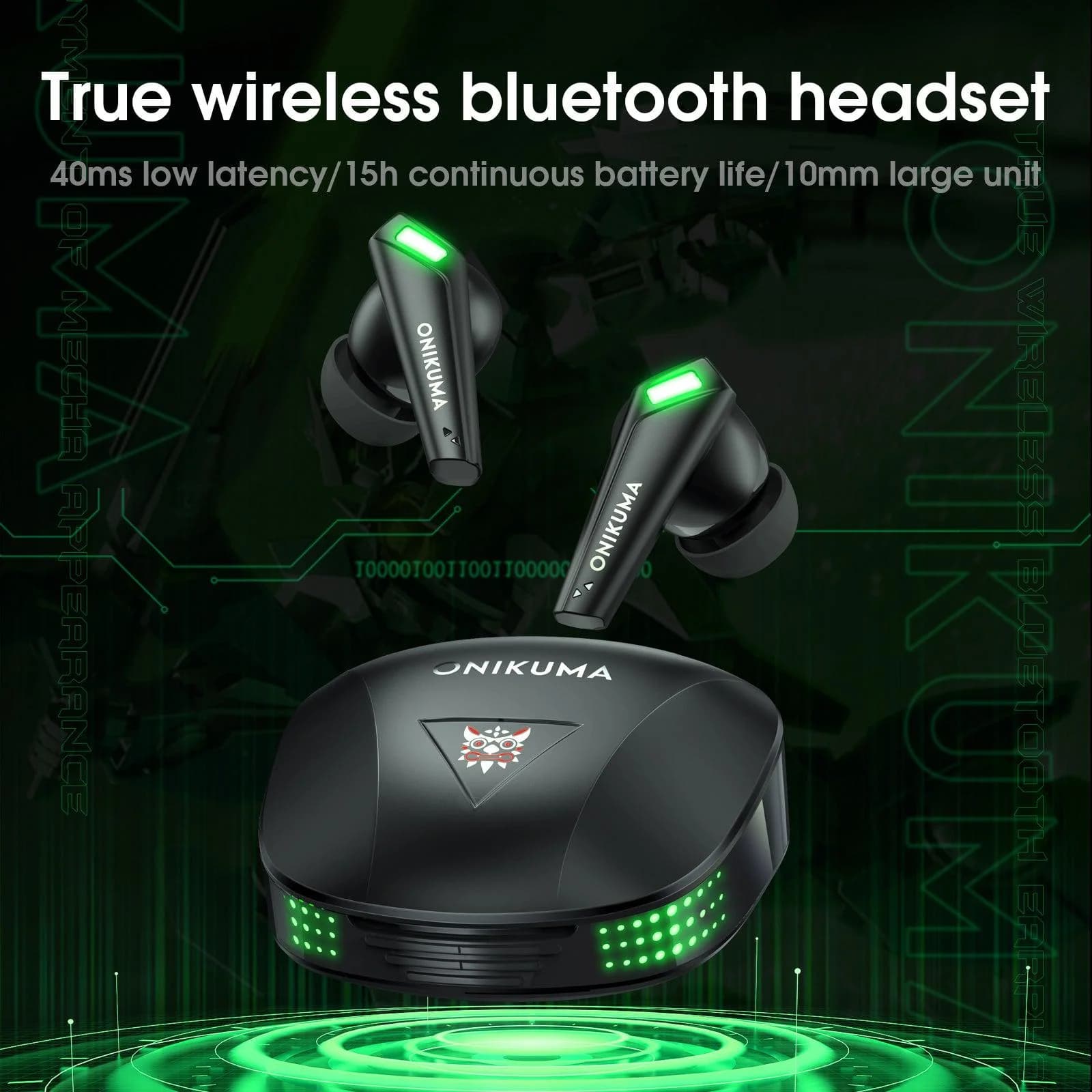 Auriculares ONIKUMA T308 — TWS BT 5.3 - 2