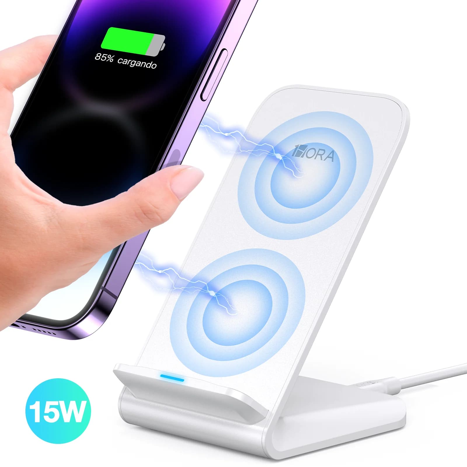 Power Bank 1HORA GAR157 — 15W Inalámbrico ABS - 2