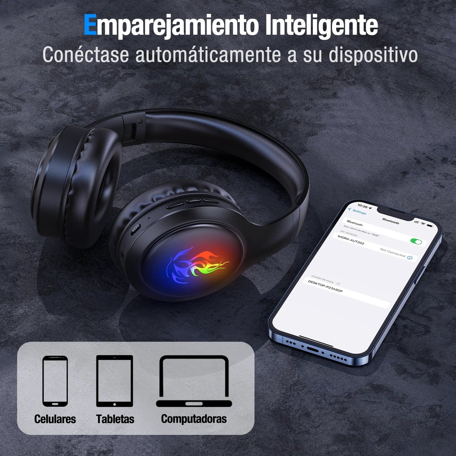 Audífonos Bluetooth 1HORA AUT202 - 1